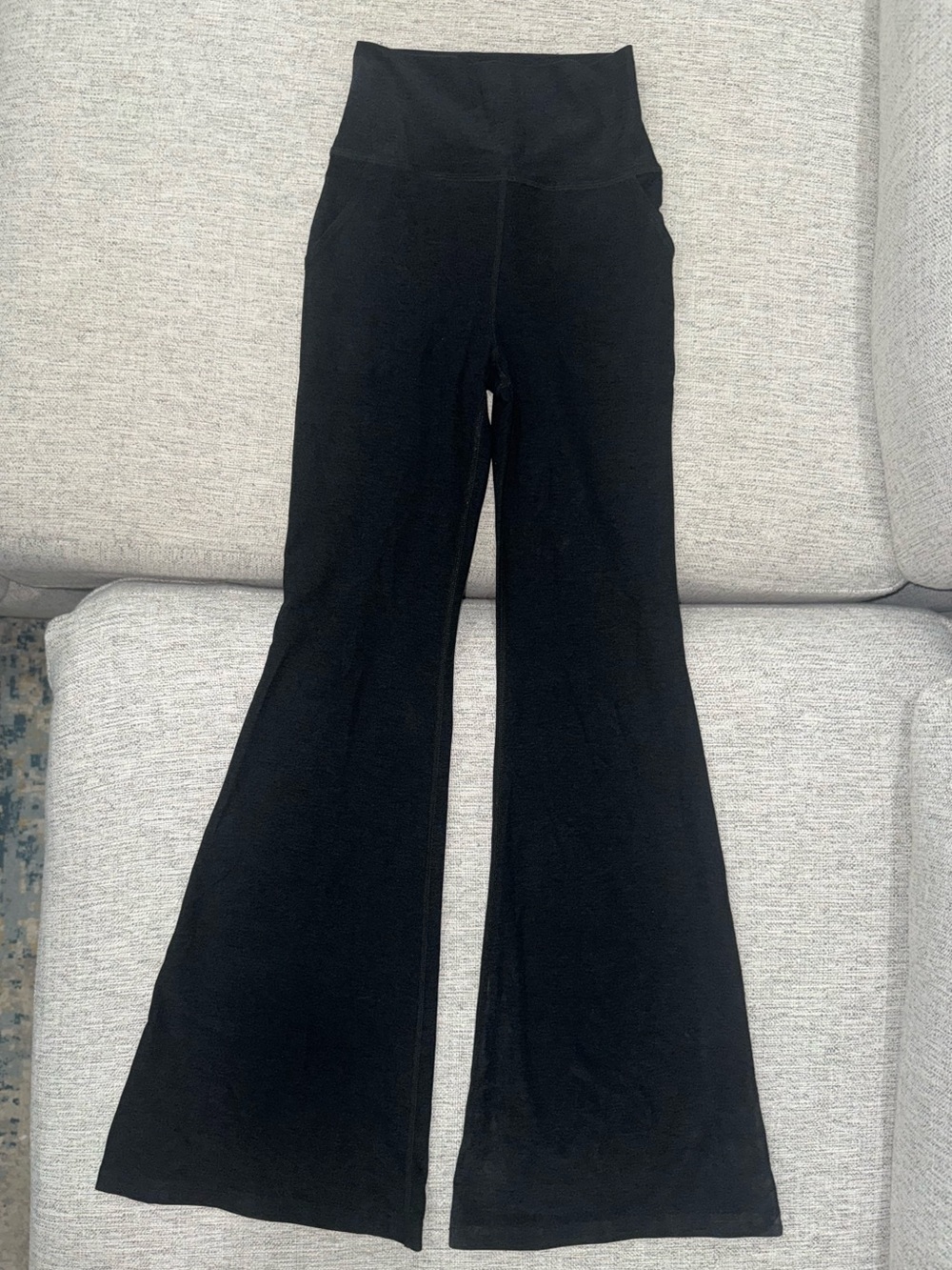 Beyond Yoga Black High-Waist Flare Leggings